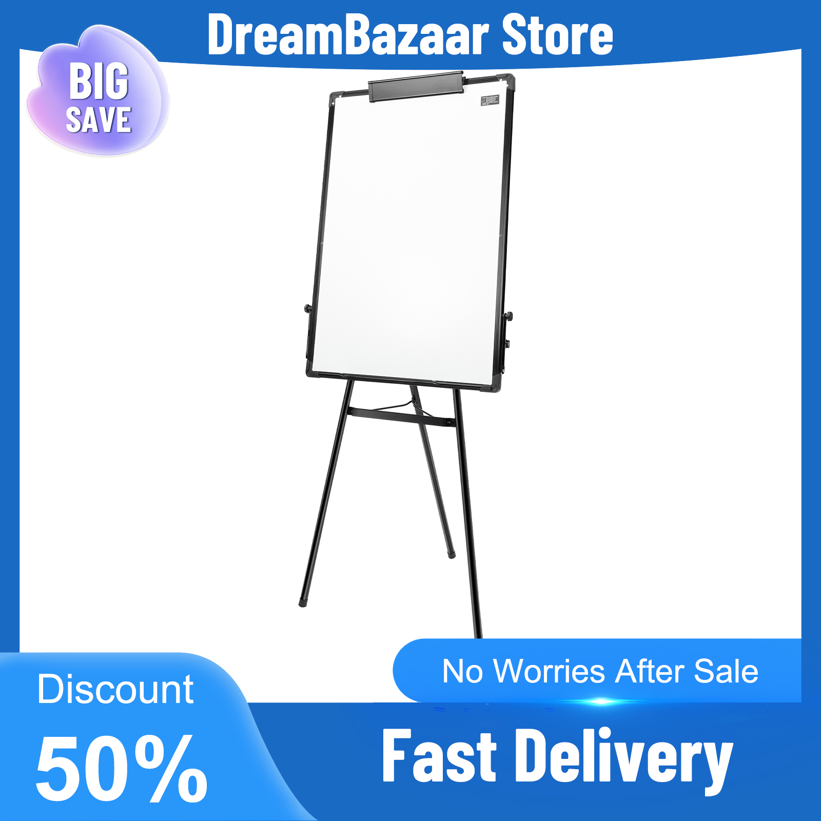Whiteboard Easel Tripod - Magnetic Whiteboard White Board Portable Tripod