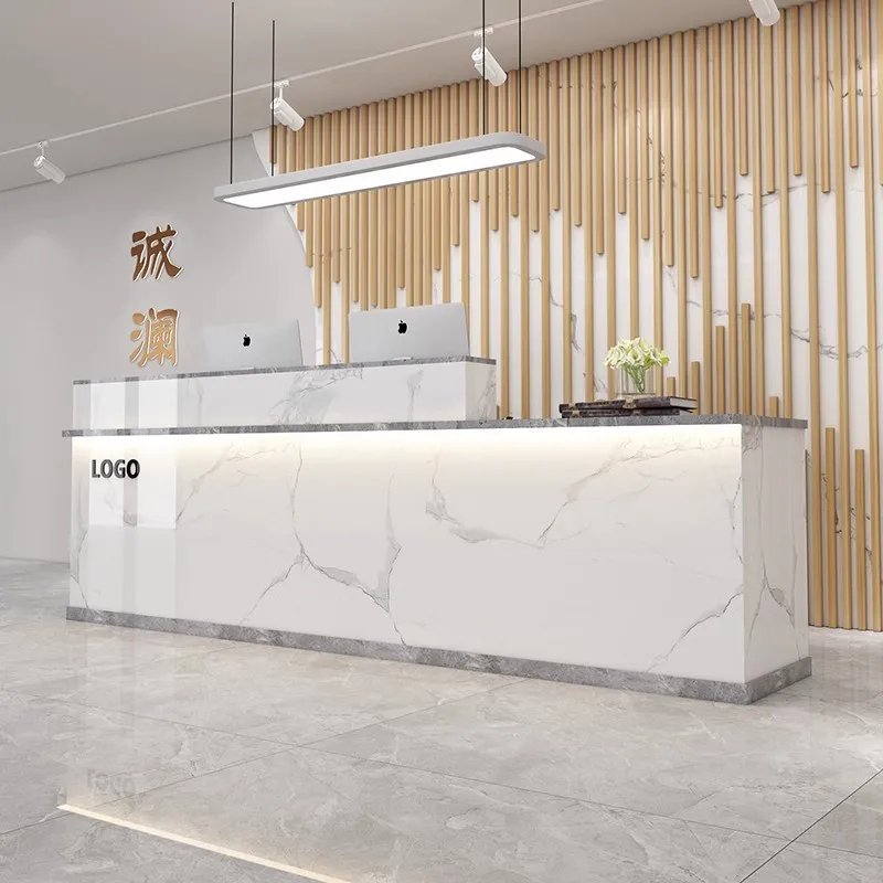 Office Furniture Plan - Custom Practical Reception Desk Shop Salon