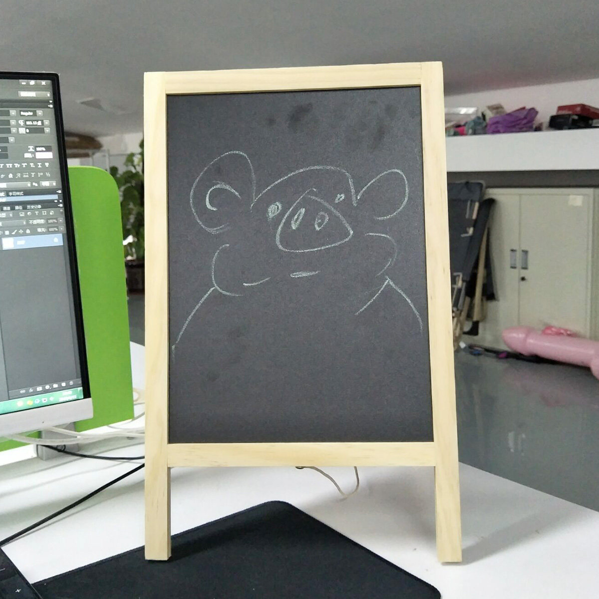 Whiteboard Easel Tripod - 1Set Bar Counter Blackboard Easel Mini