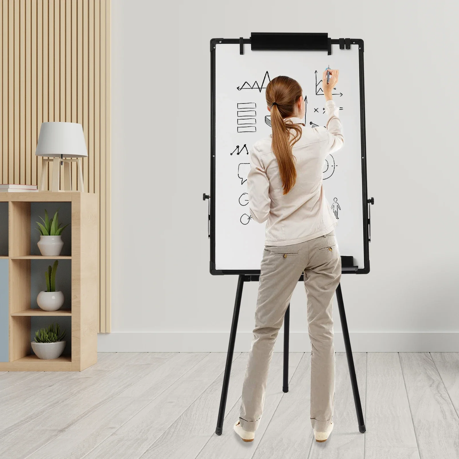 Whiteboard Easel Tripod - Stand White Board, 36 X 24Inches