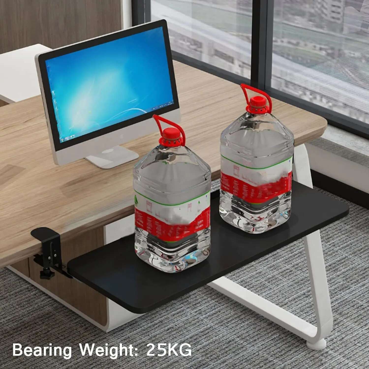 Keyboard Drawer Under - Ergonomic Sliding Under Desk Keyboard Tray,