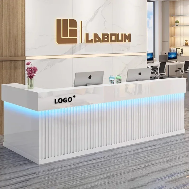 Modern Salon Reception Desk No - Office Furniture Bali ulasan dan harga