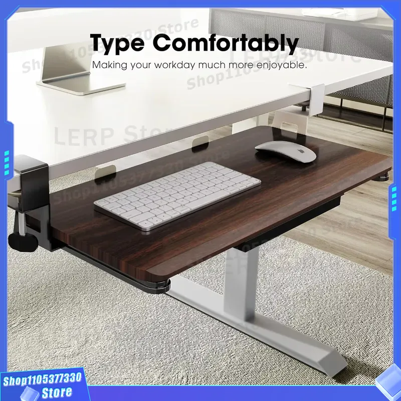 C Type Clip On Sliding Keyboar - Keyboard Drawer Under ulasan dan harga