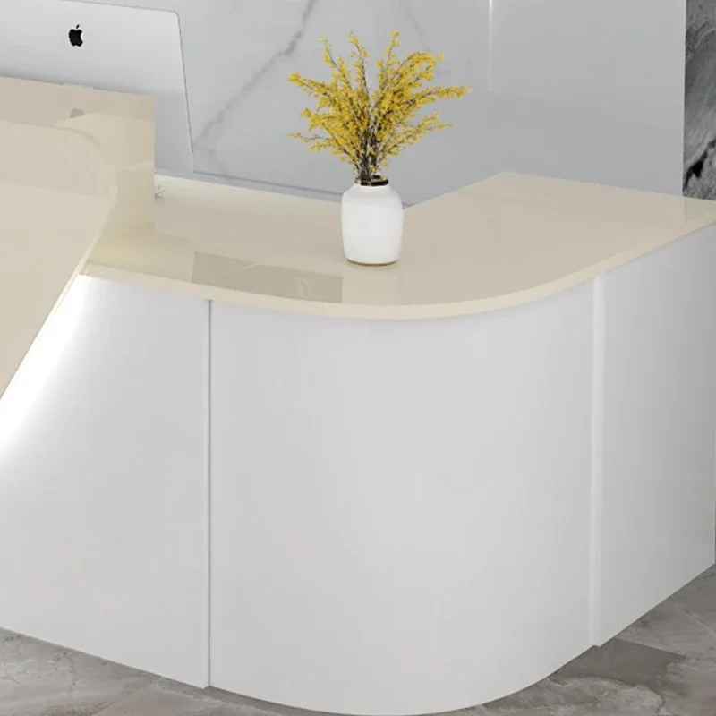 Storage Luxury Reception Desk  - Office Furniture Bali ulasan dan harga
