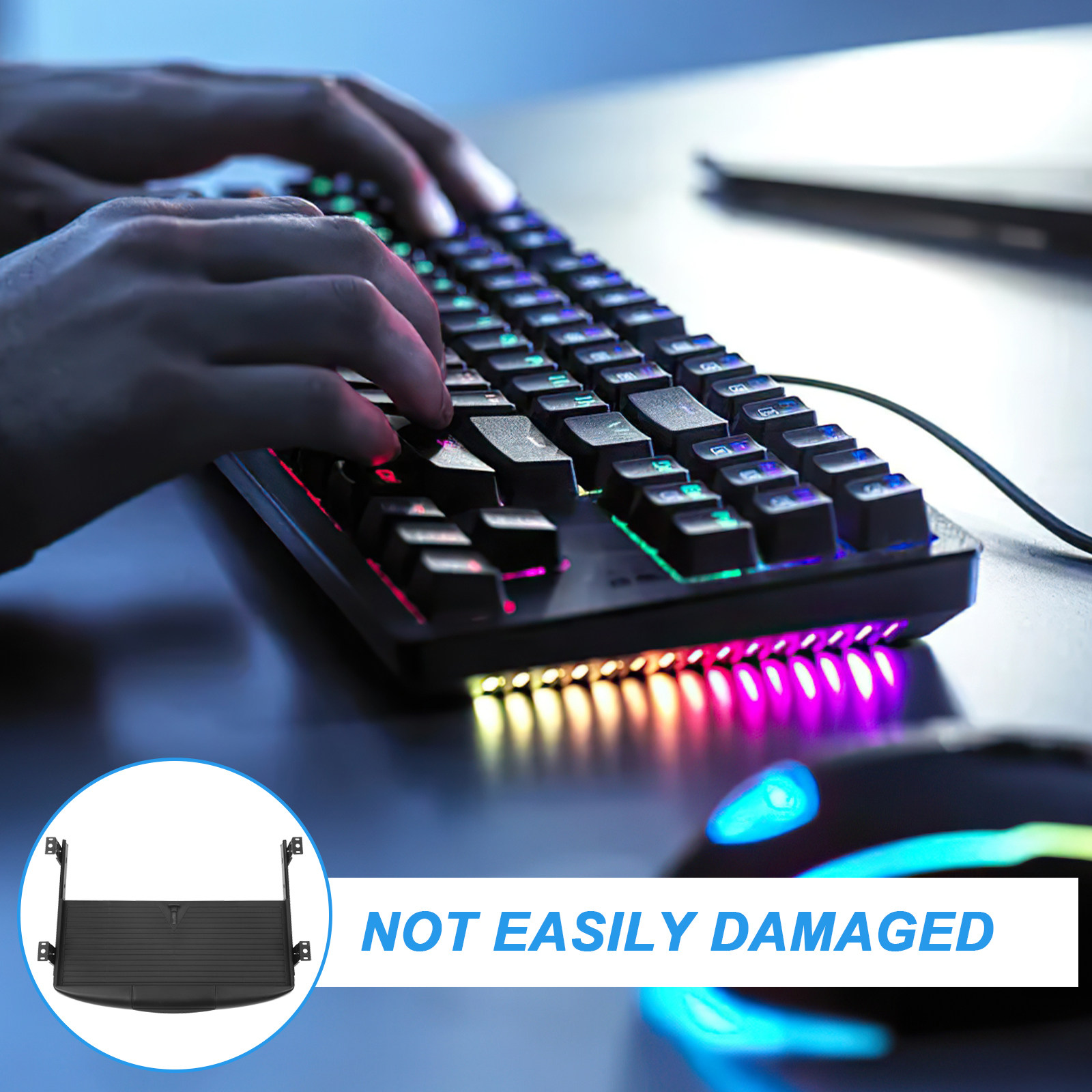 Keyboard Tray Double Layer Dra - Keyboard Drawer Under ulasan dan harga