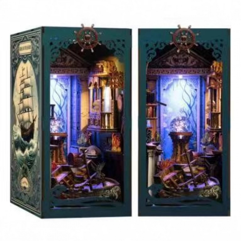 3D Wooden DIY Bookend Puzzle H - Office Furniture Plan ulasan dan harga
