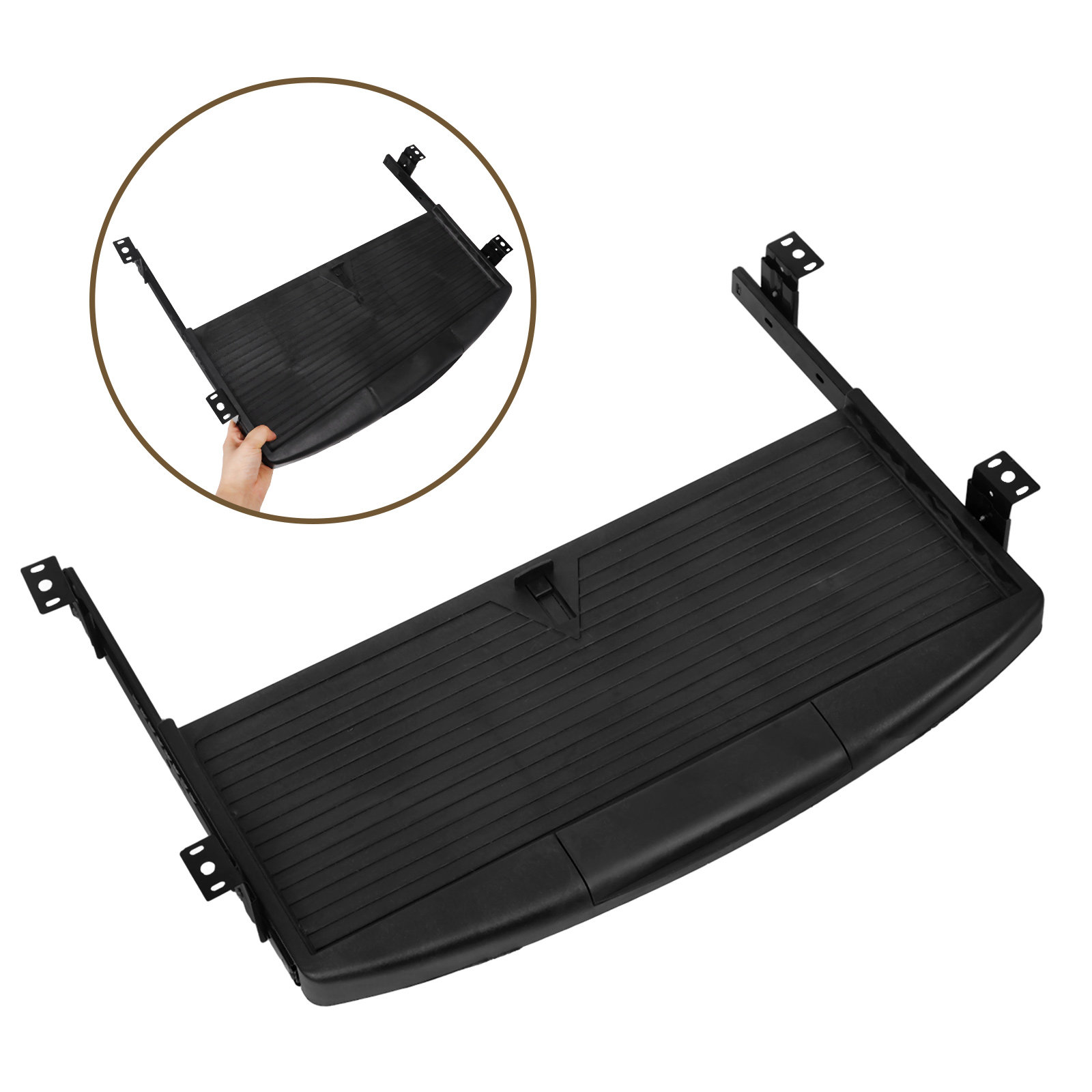 Slide Out Keyboard Tray Under  - Keyboard Drawer Under ulasan dan harga