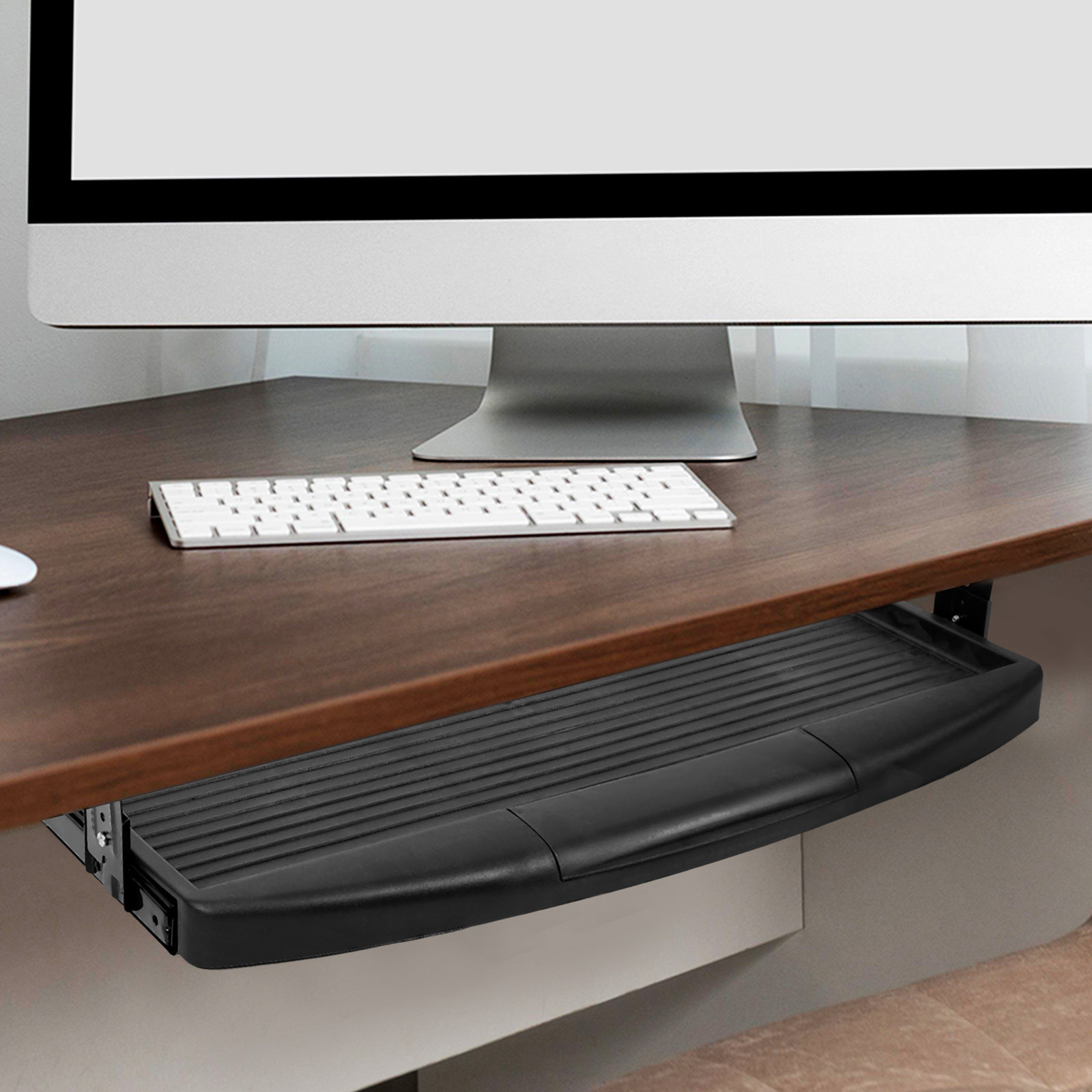 Slide Out Keyboard Tray Under  - Keyboard Drawer Under ulasan dan harga