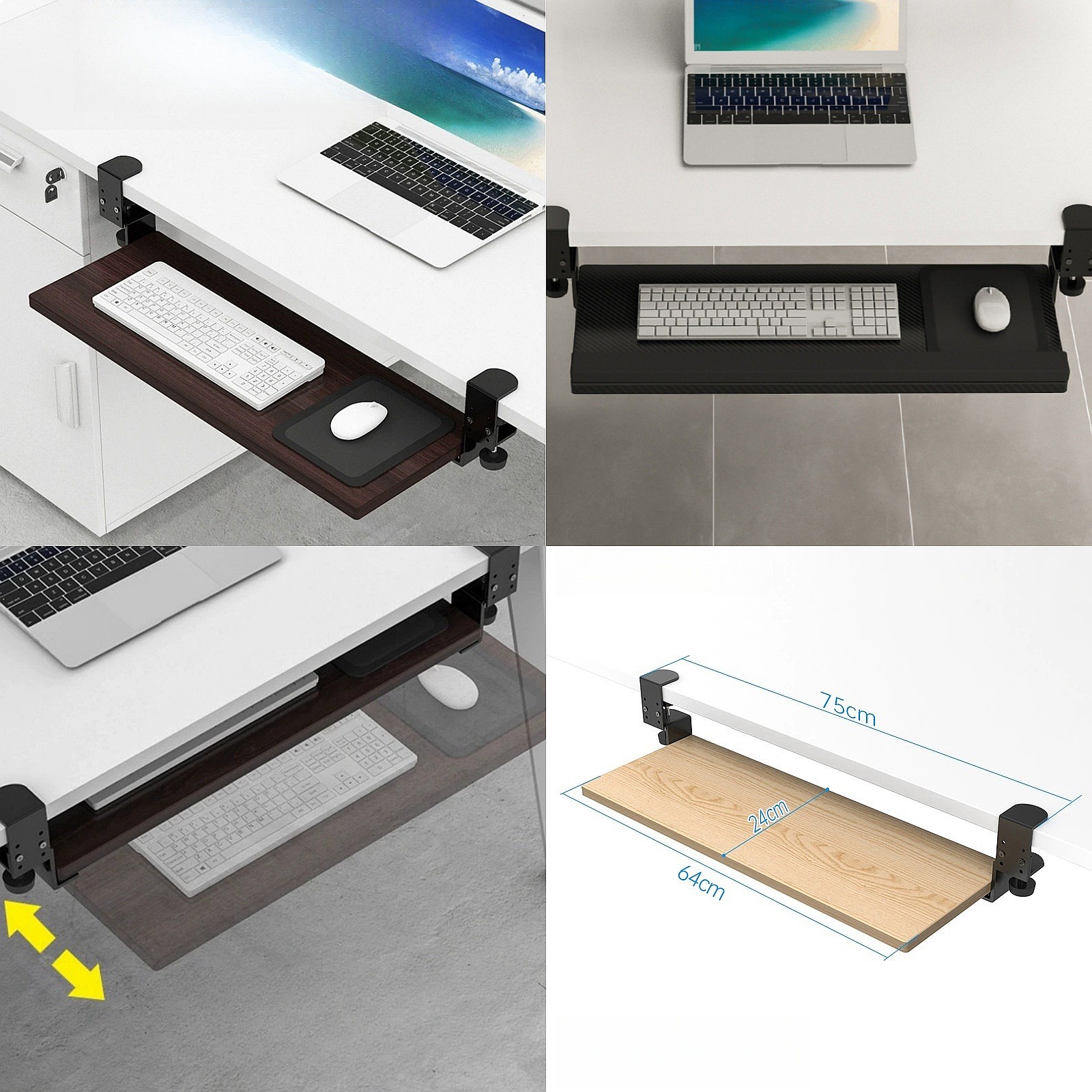 Keyboard Bracket Under the Tab - Keyboard Drawer Under ulasan dan harga
