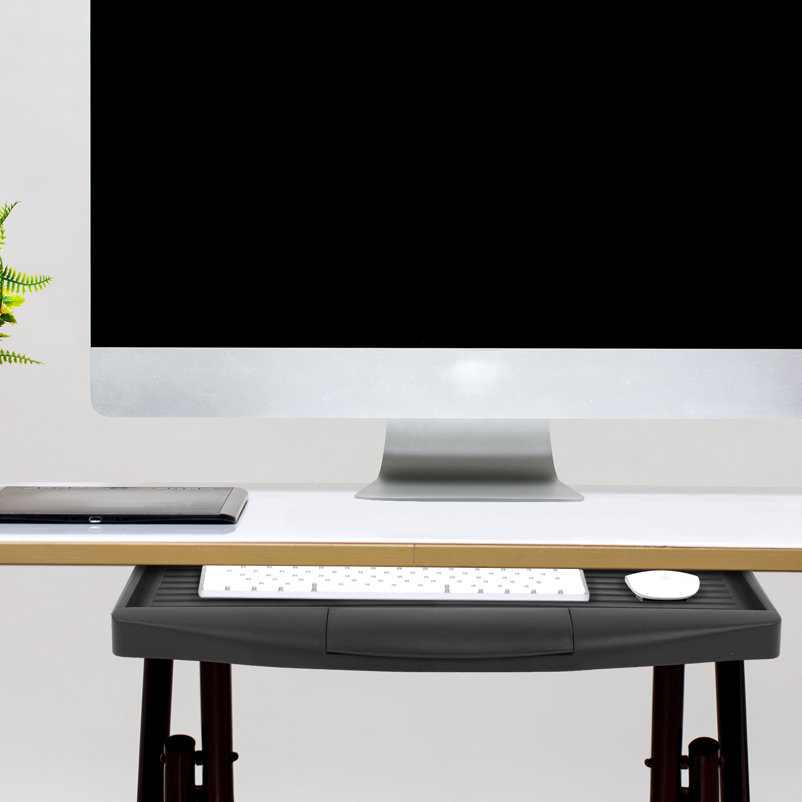 Office Keyboard Tray Aluminum  - Keyboard Drawer Under ulasan dan harga