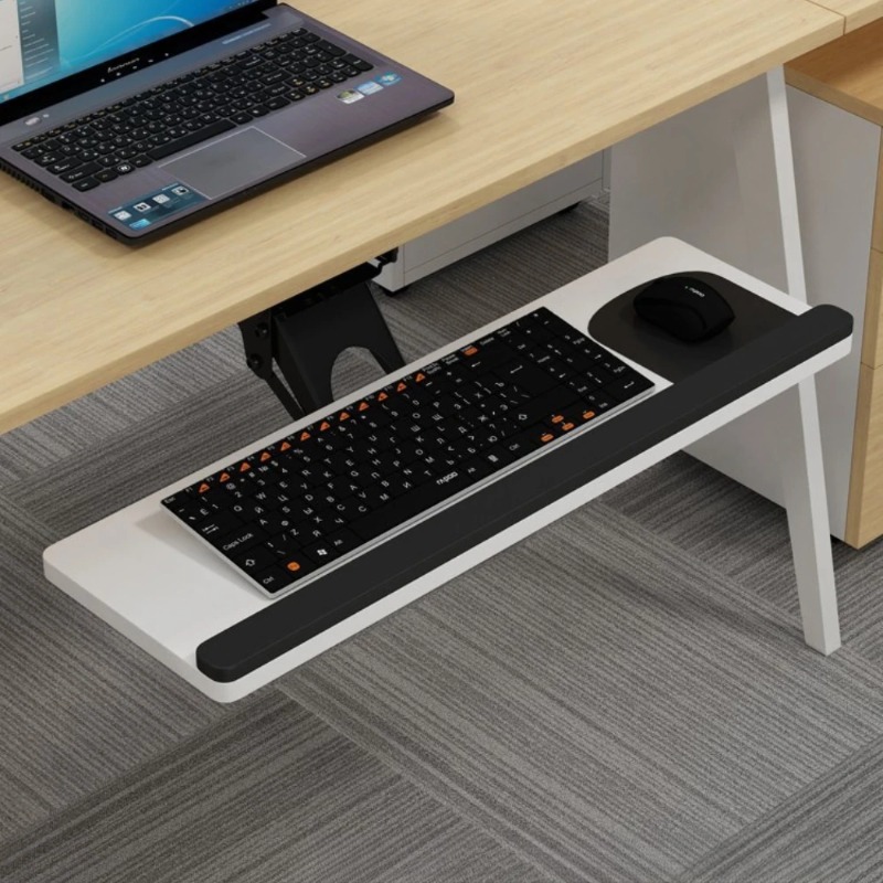 Keyboard Tray Under Desk Slidi - Keyboard Drawer Under ulasan dan harga