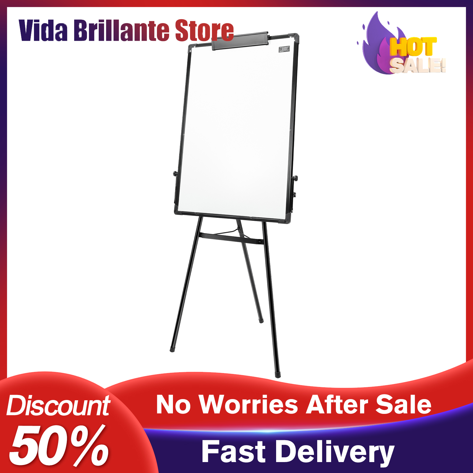 Magnetic Whiteboard White Boar - Whiteboard Easel Tripod ulasan dan harga