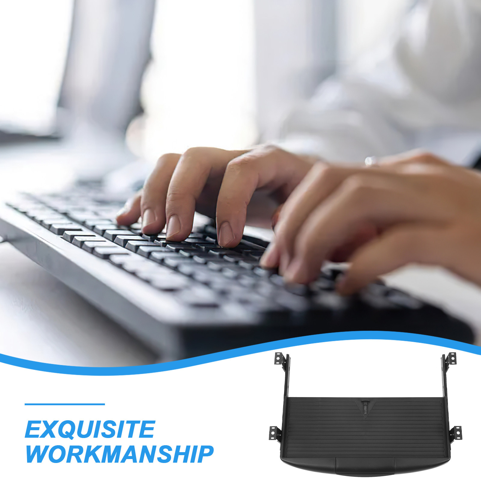 Keyboard Tray Double-Layer Und - Keyboard Drawer Under ulasan dan harga
