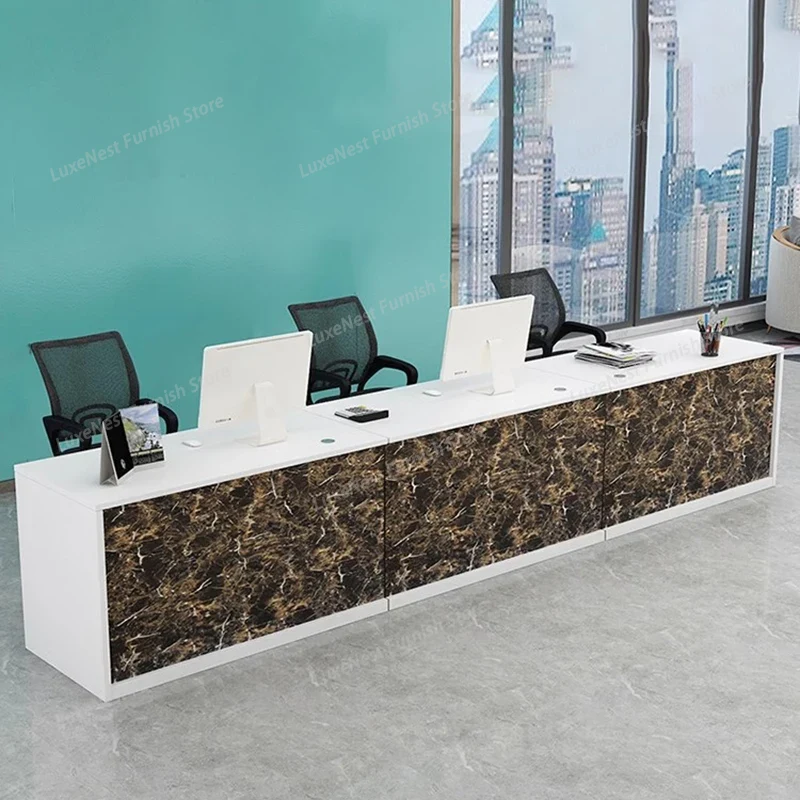 Nordic Salon Reception Desks C - Office Furniture Bali ulasan dan harga