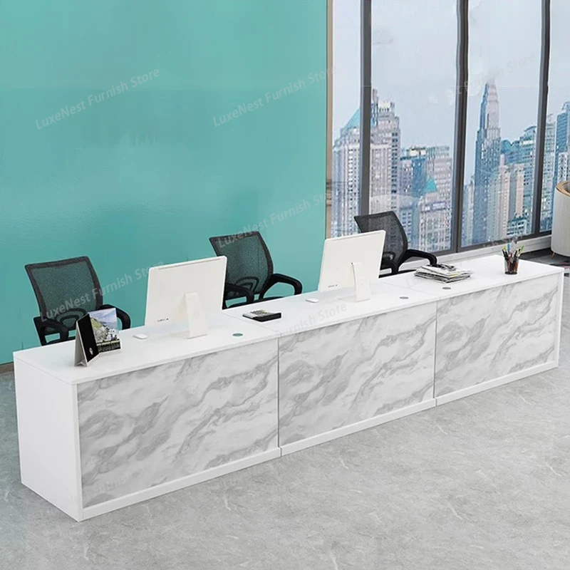Nordic Salon Reception Desks C - Office Furniture Bali ulasan dan harga